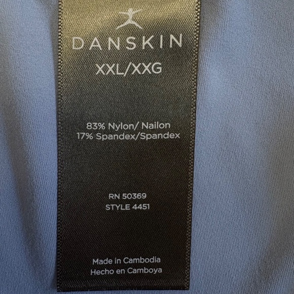 Danskin Women's Lightweight Tights Leggings, Pockets, Blue, XXL NWT - Picture 15 of 16